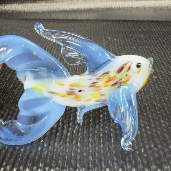 Venetian Art Glass Hand Blown Fish Hand Made Italian Glass Delicate Figurine VTG - Picture 6 of 10
